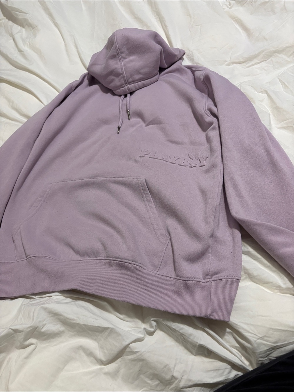 Ladies Lavender Pullover Playboy Hoodie Sweater